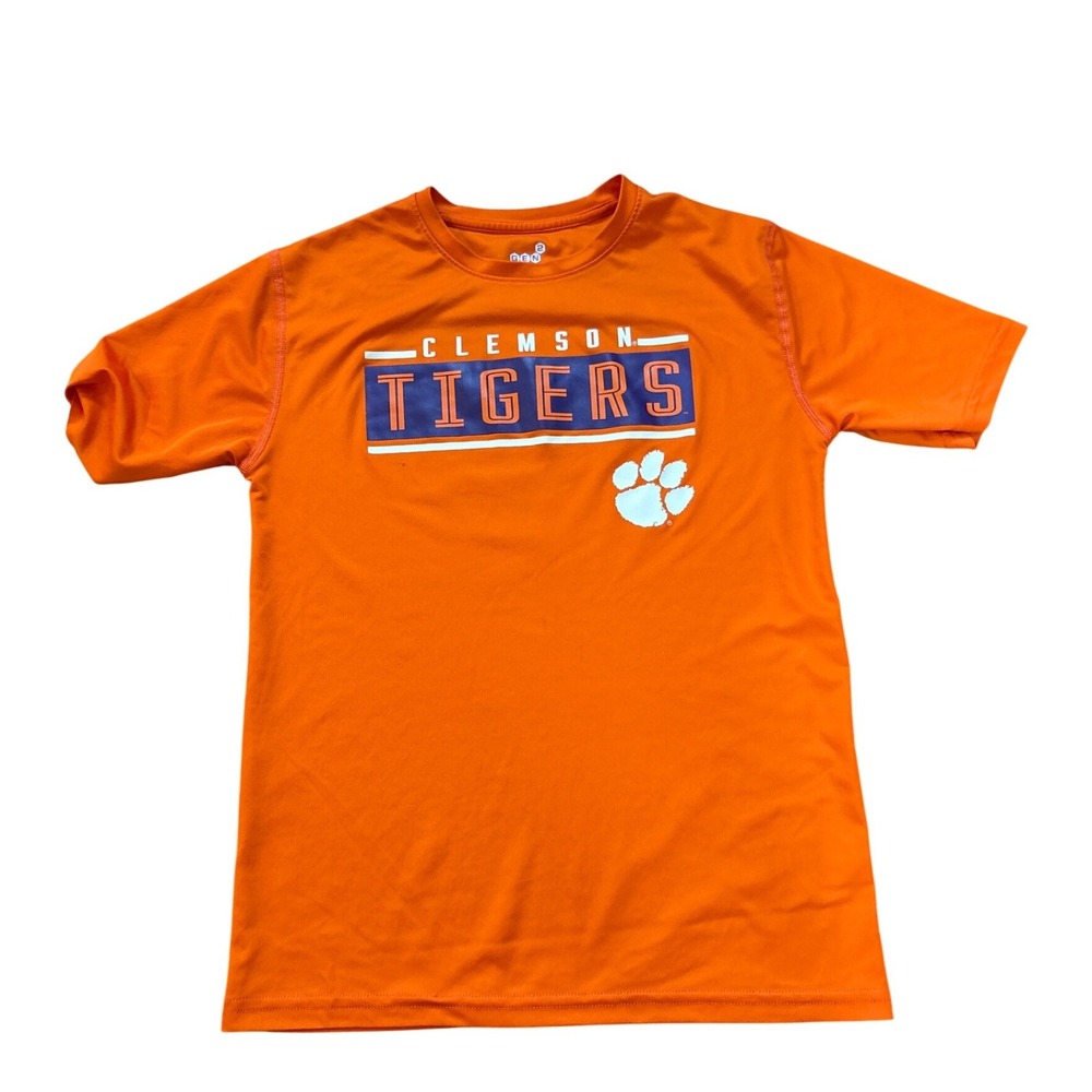 Gen2 Clemson Tigers Kids Orange Performance Athletic Shirt SIZE M 10/12‎
